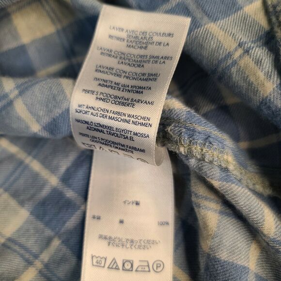 Chaps Women's Button Up Multicolor Size Large 100% Cotton Long Sleeve Pockets - Picture 8 of 12